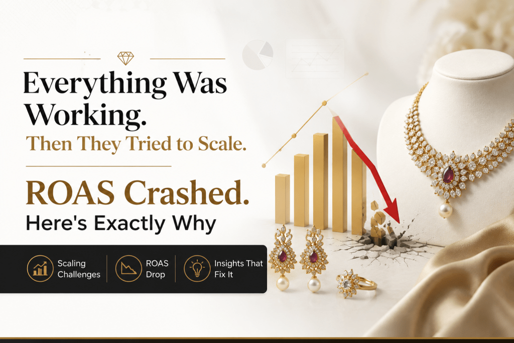 Jewellery Brand Case Study — ROAS Dropped from 4.2x to 1.6x in 3 Months. Here's Exactly Why. | Digital Vanshagr