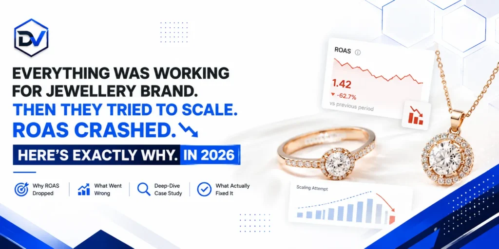 Everything Was Working for jewellery brand. Then They Tried to Scale.ROAS Crashed. Here’s Exactly Why. in 2026